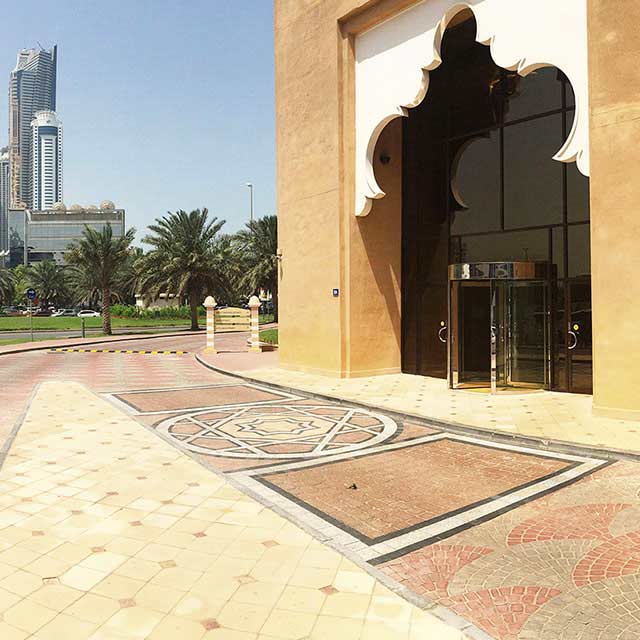 The exterior of the Dubai Innovation Center.